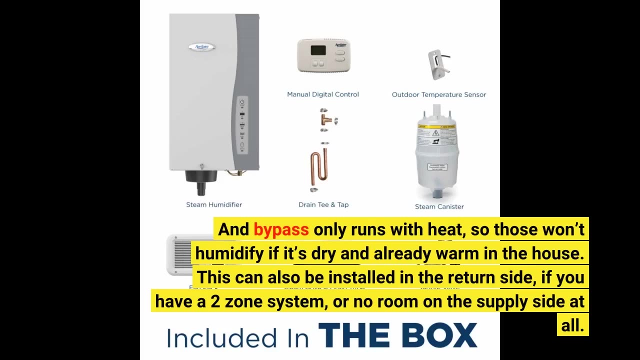 AprilAire 865 Whole Home Steam #Humidifier Manual-Overview