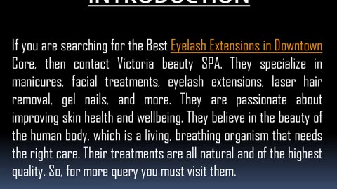 One of the Best Eyelash Extensions in Downtown Core