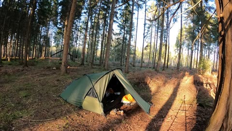 4 season tent in a woodland . 21st Jan 2023