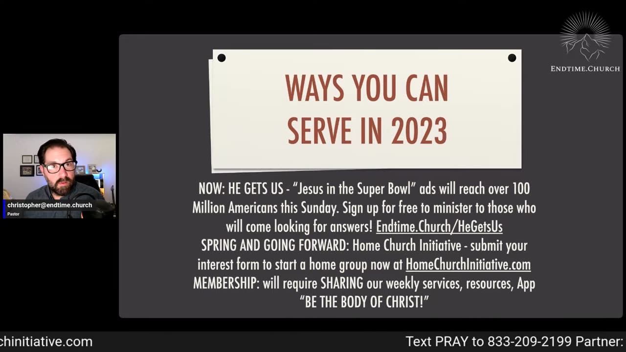 2023 Endtime Church Update (Live Service 2023 February 6)