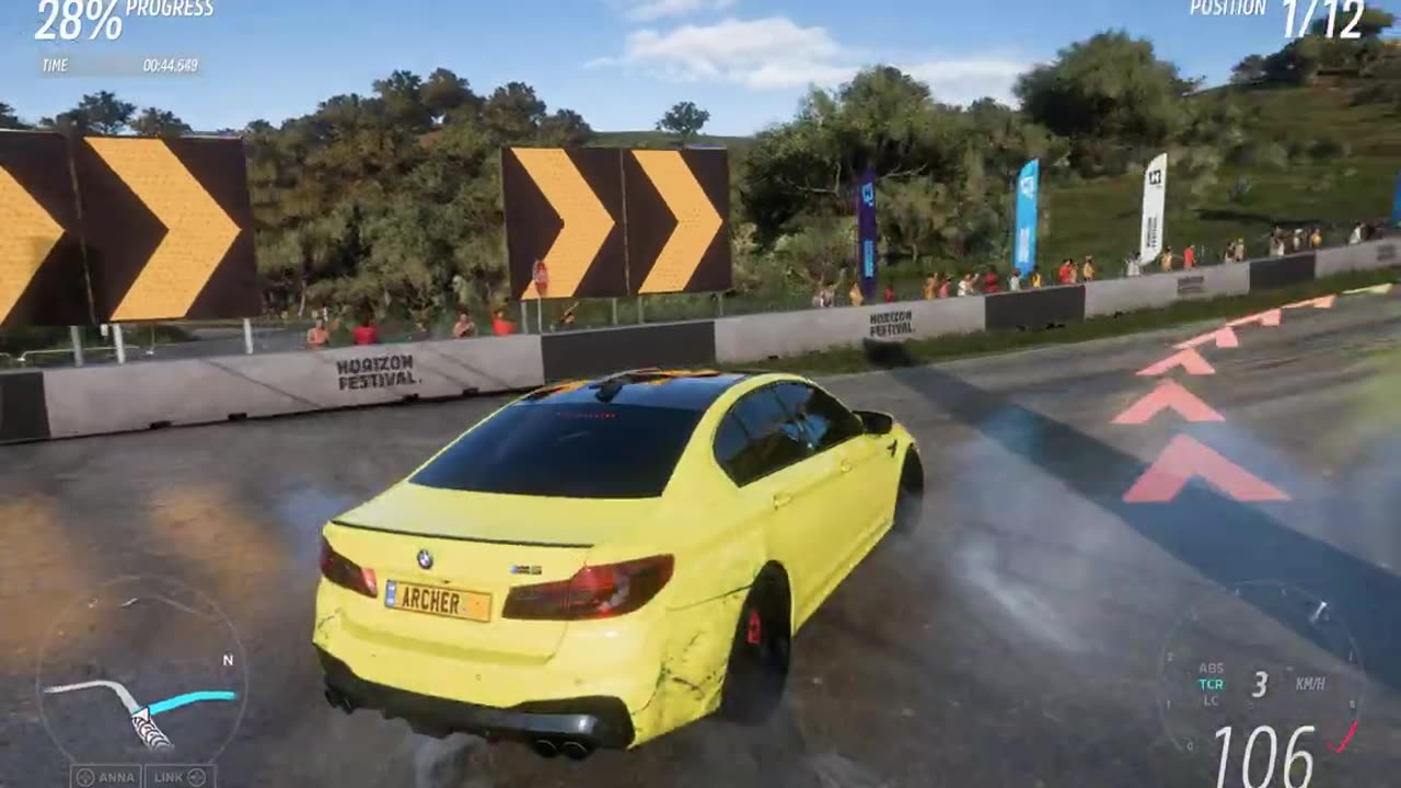 Forza Horizon 5 Gameplay - Sprint Race on Curved Roads - Tuned BMW - 2024