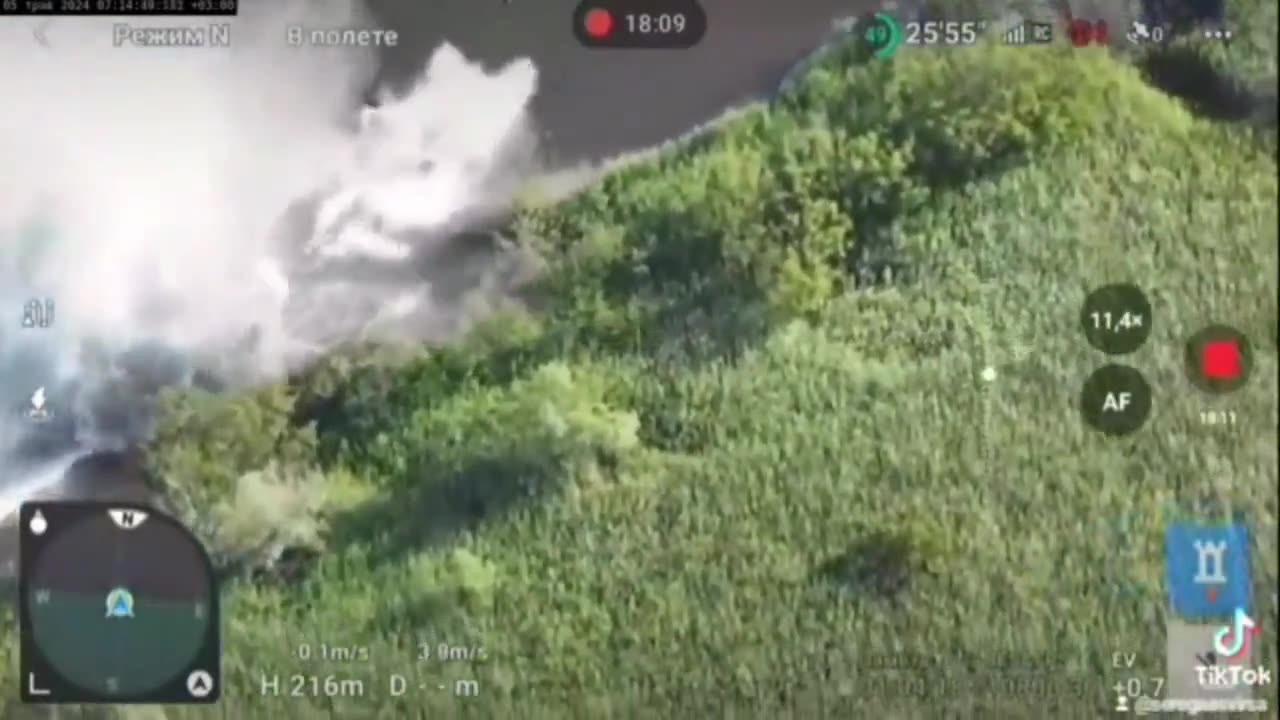 Russian Riverboat Sent Flying After Hitting a Mine