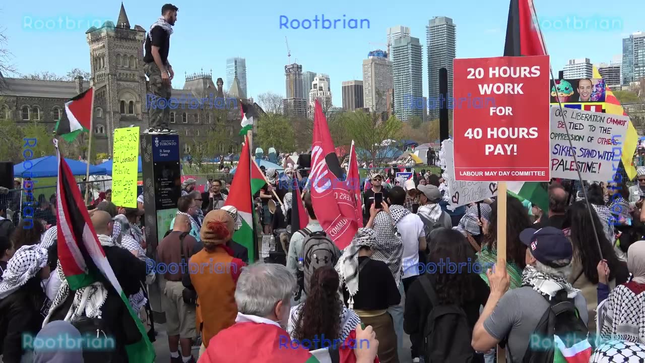 May 4th international/Palestinian workers day - March to University of Toronto