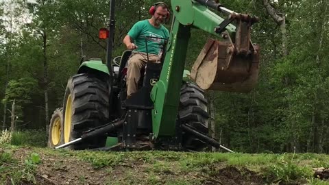 John Deere 4600 Compact Tractor with 48 Backhoe