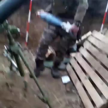 Ukrainians Fire Massive Mortar Shells