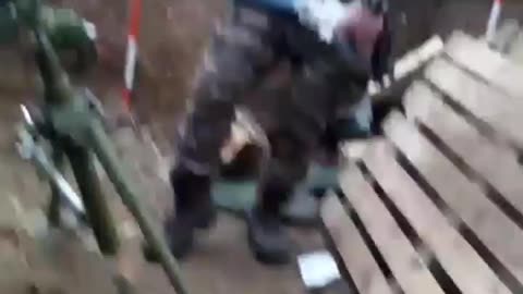 Ukrainians Fire Massive Mortar Shells