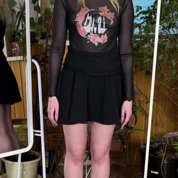 Interesting fitting of a Sweater without anything