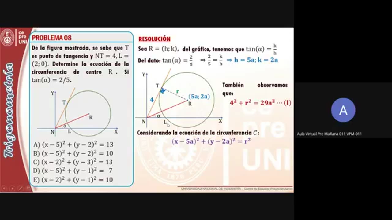 CEPRE UNI 2021 - 2 | SEMANA 17 | TRIGONOMETRÍA S01