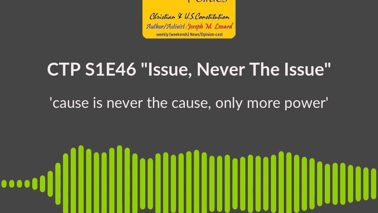 CTP (S1E46, 20240504) "Issue, Never Issue" (only power/control) Soundbite