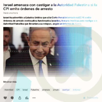 Israel amenaza con castigar a la Autoridad Palestina si la CPI emite órdenes de arresto