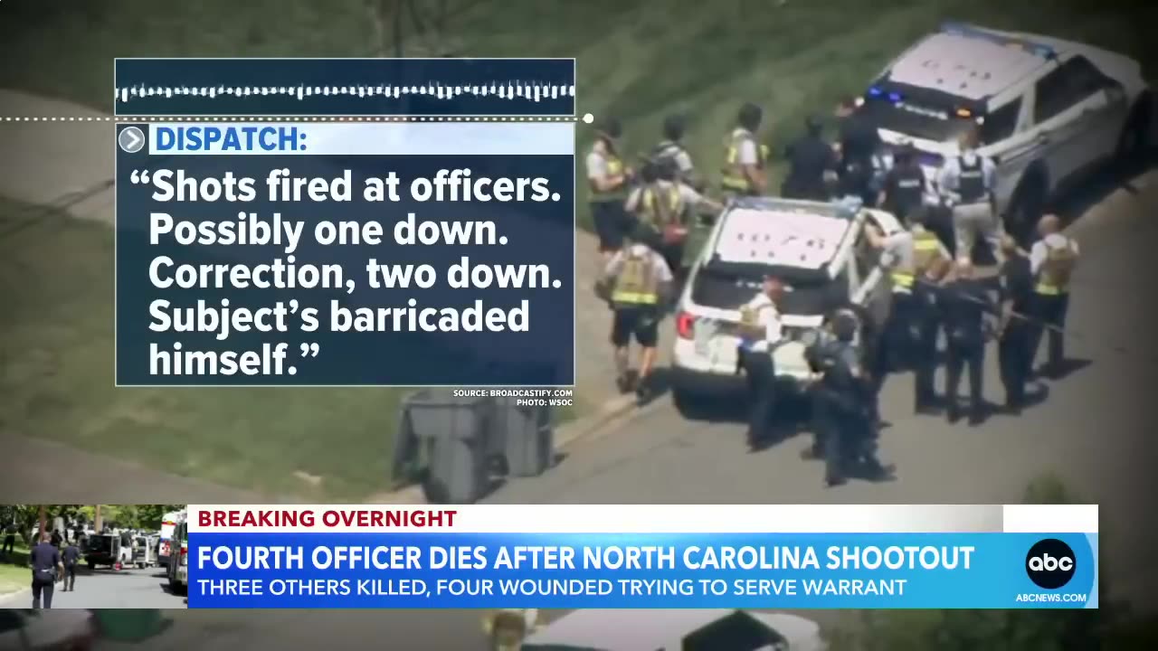 4 officers killed in north carolina shootout