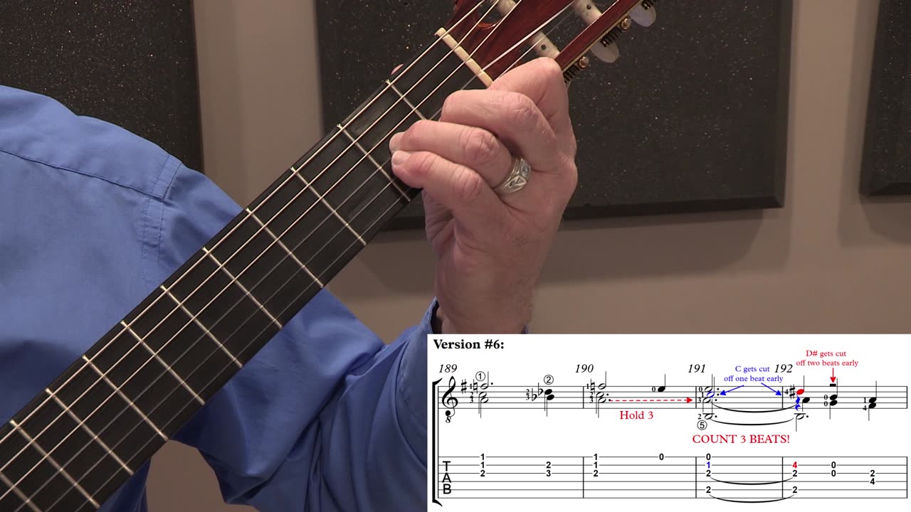Technique Left-Hand, Coda. Video 3: m189-192
