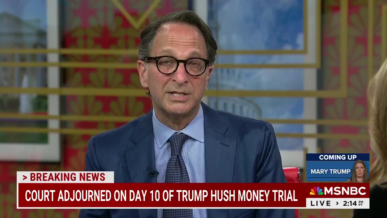 Andrew Weissmann says Trump's lawyer gave the judge a "tell"