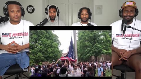 Frat Bros PROTECTING American Flag From WOKE Students