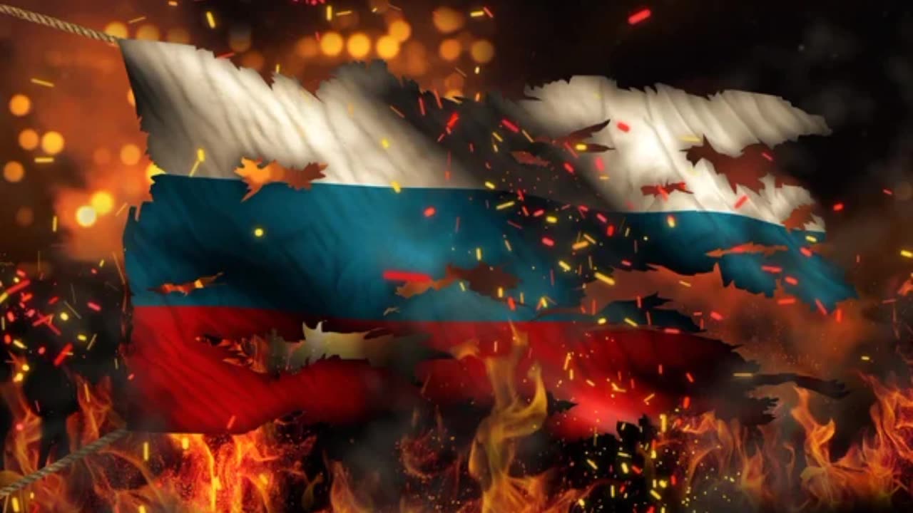 burning Russia flag 🔥🇷🇺🔥