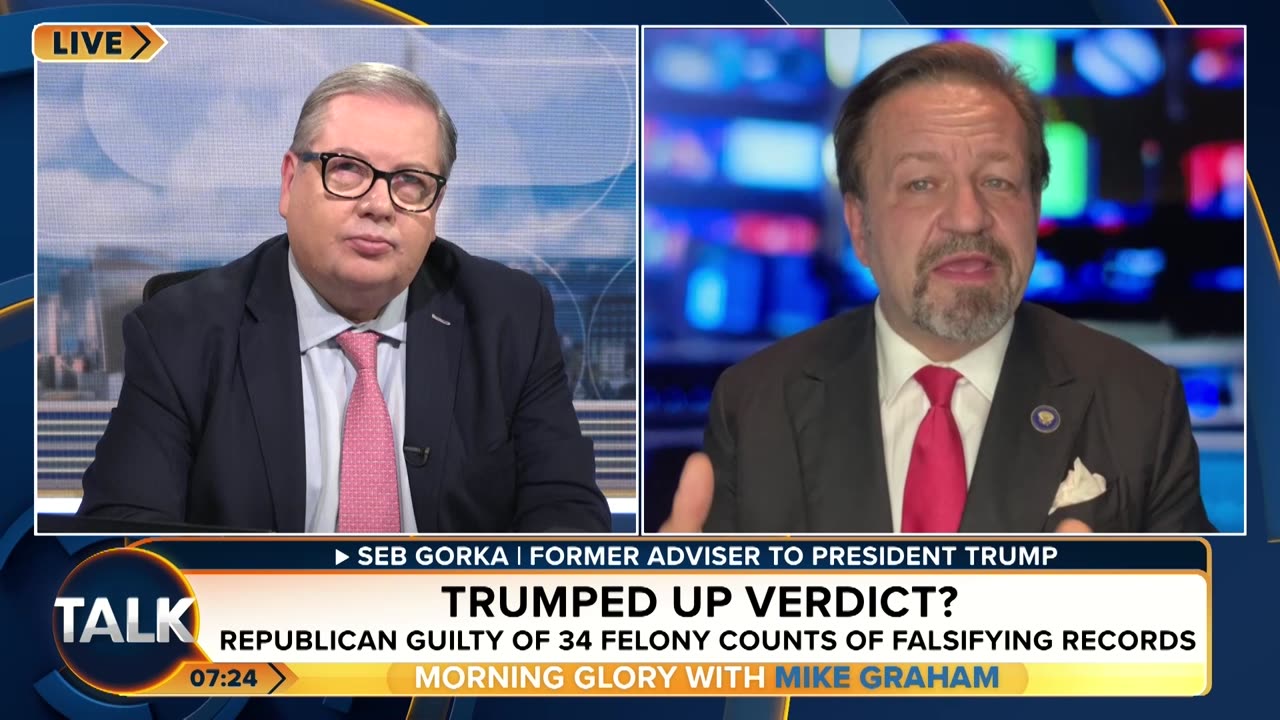 The Trumped Up Verdict. Sebastian Gorka with Mike Graham on TalkTV
