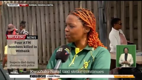 "KZN Taxi Strike: Durban Commuters Stranded as Strike Hits Day 4"