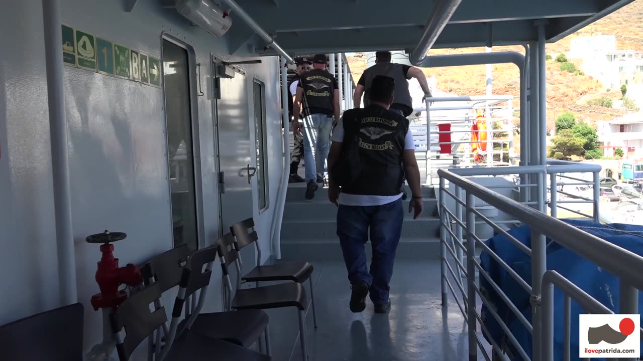 harley club visits Kythnos island June 2022