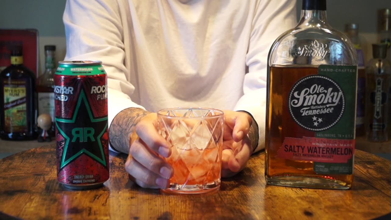 Ole Smoky Salty Watermelon Whiskey & Rockstar Punched Watermelon