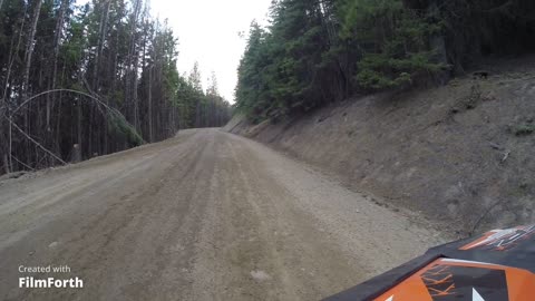 Quad ride through a trail system in the southern BC interior.