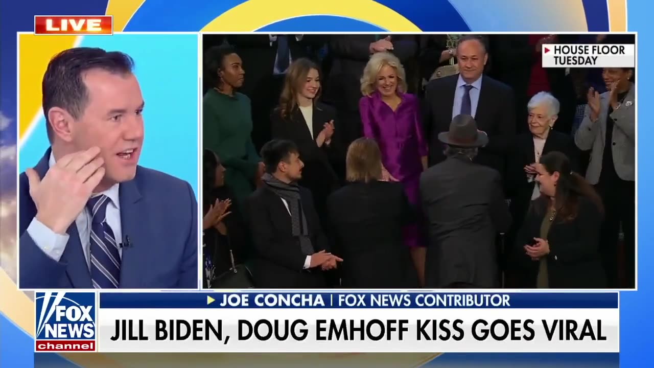 Jill Biden Caught On Camera Kissing Kamala Harris' Husband