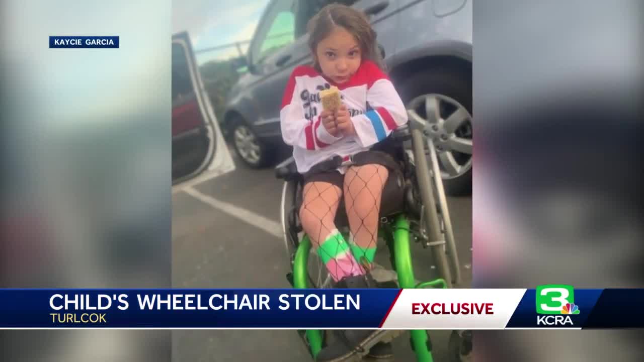 Praying for a 'Miracle': Turlock family says little girl's specialized wheelchair was stolen