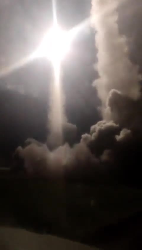 Ukrainian SAMs Engage Russian Missiles