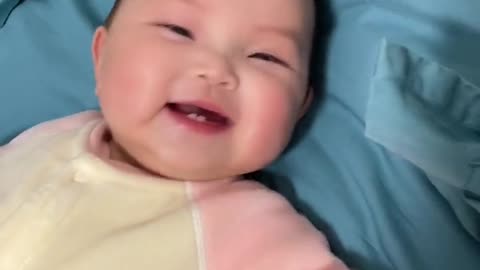 Laughing baby