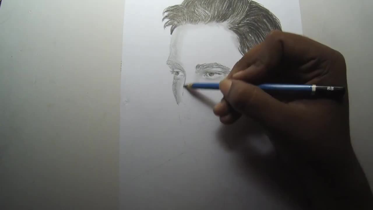 Robert Pattinson's Best Look Pencil Drawing