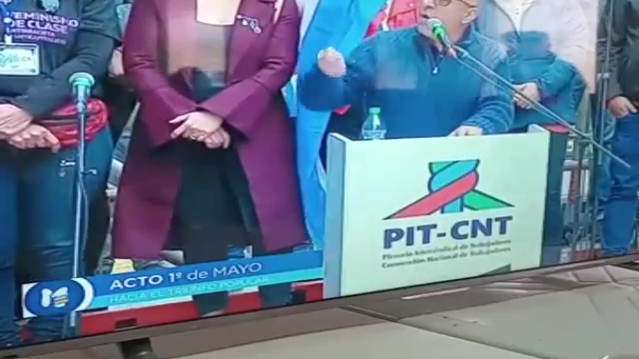 1 de mayo - Acto del PIT CNT en Tacuarembó, incluye la transmisión del acto desde Montevideo (2024)