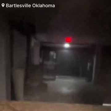Moment Large Tornado hits hotel in Bartlesville, Oklahoma 5-6-2024