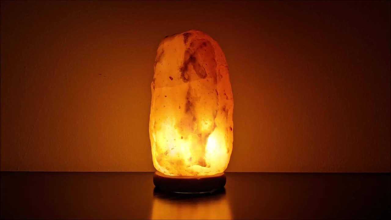 Glowing Salt Lamp Night Light for Sleep and Relaxation