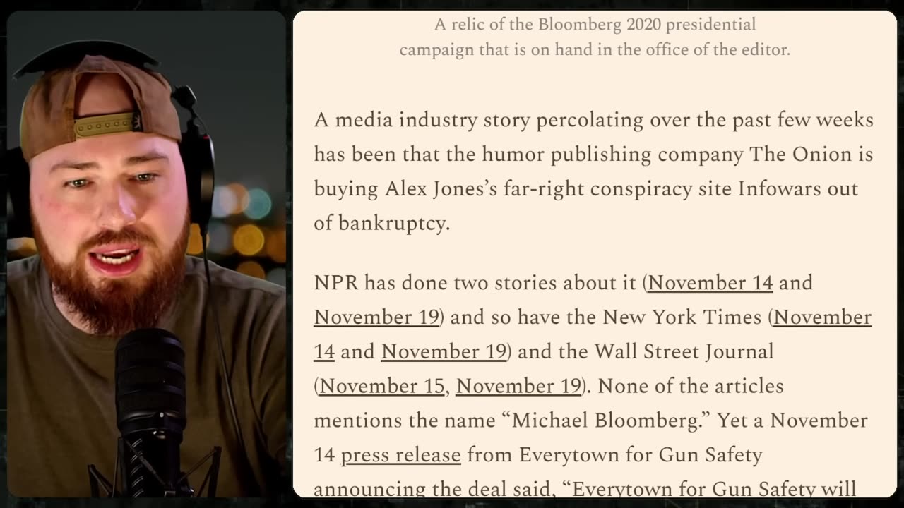 ICYMI, SCUMBAG, Michael Bloomberg Behind InfoWars Law Suites