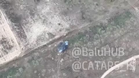 Russian Tank Takes Direct Hit With Artillery