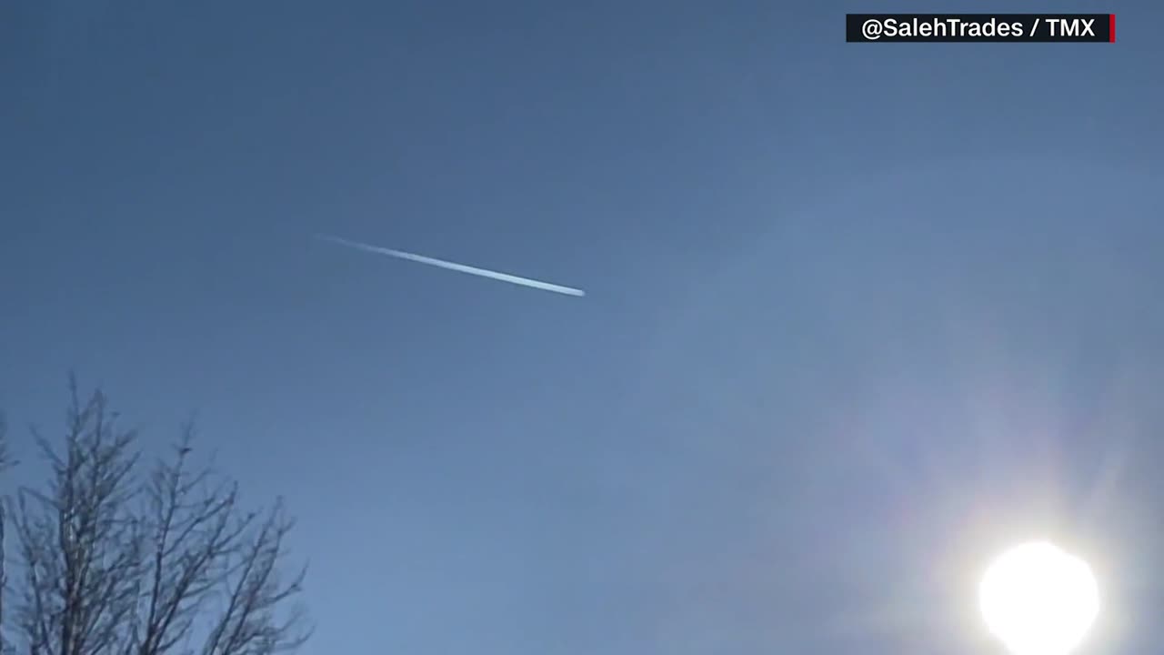 Fighter jet activity seen over Lake Huron in Michigan Sunday