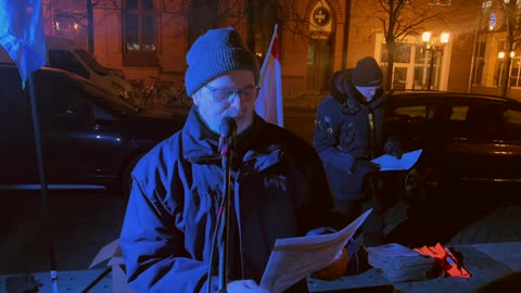 Greifswald - Stefan mit seinem Redebeitrag 06-02-2023