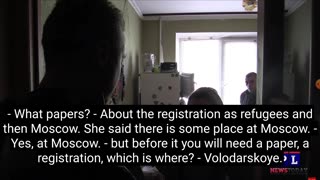 Ukraine war - Mariupol refugee fleeing to Moscow