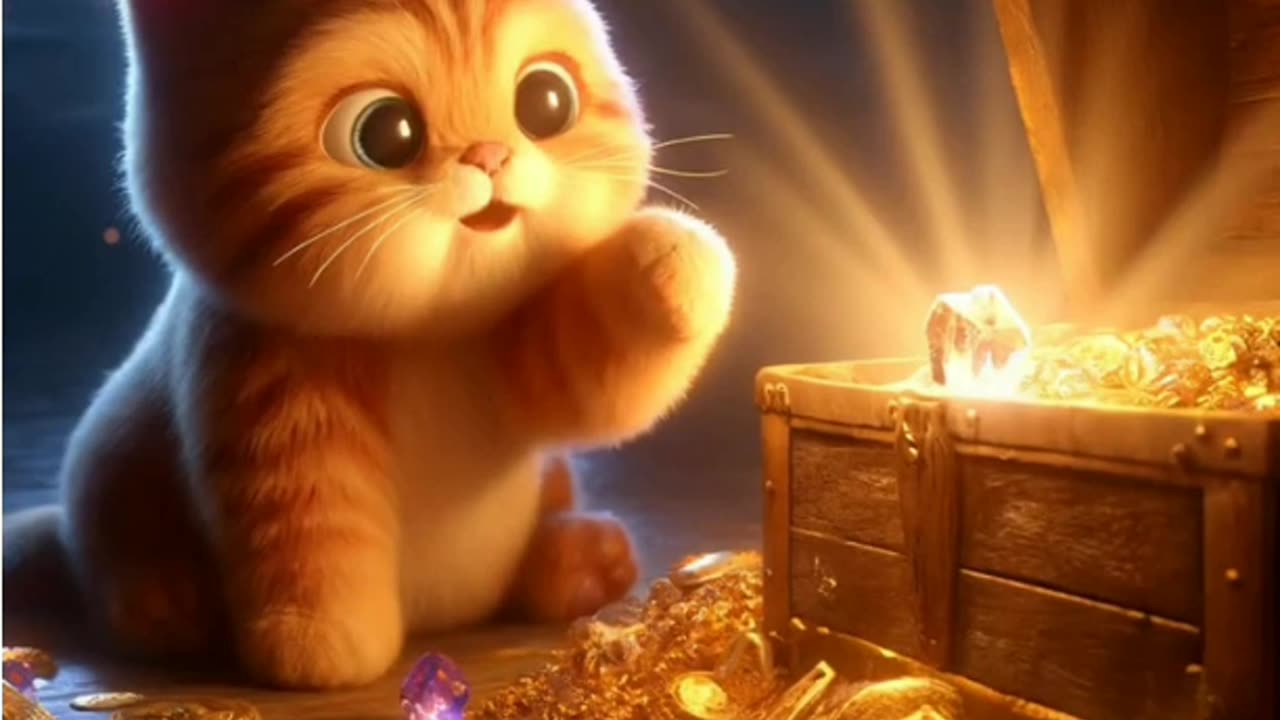 Cat finds treasure 😍😍