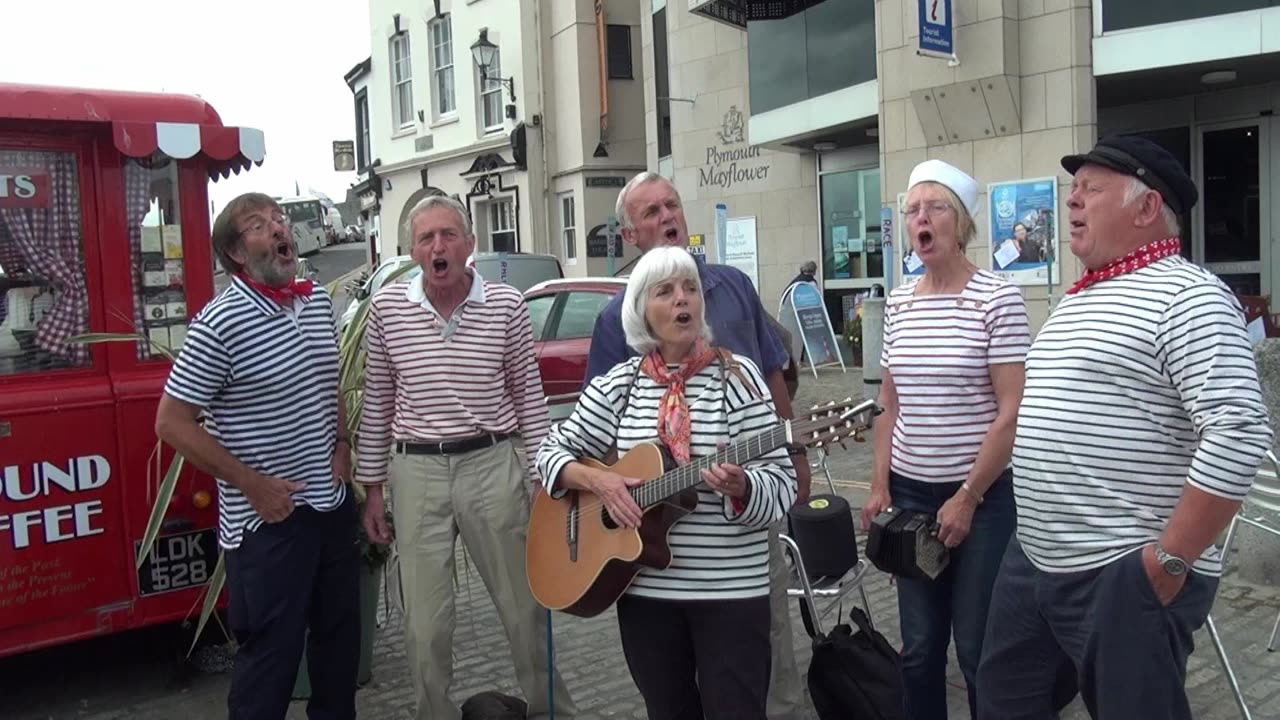 Tavy Tars Sea shanties Plymouth Atlantic Ocean City . 27th September 2014