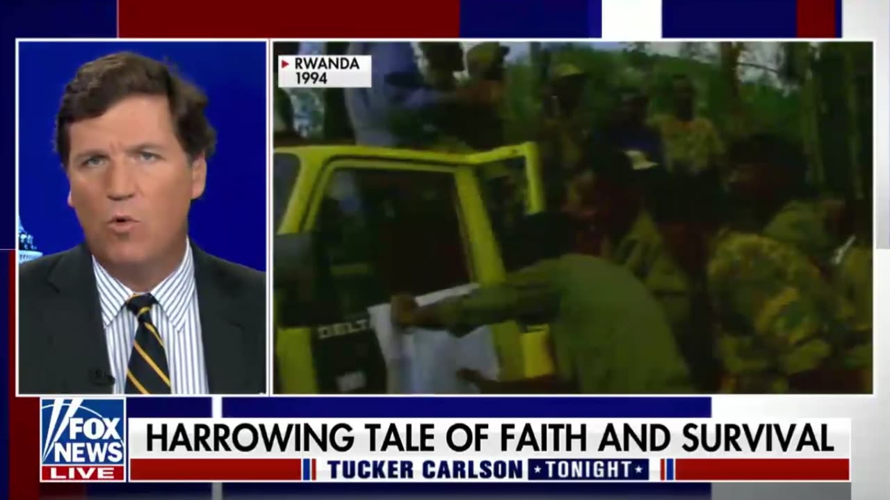 Tucker Carlson blasts news outlets like MSNBC for sounding "like Hutu Radio"