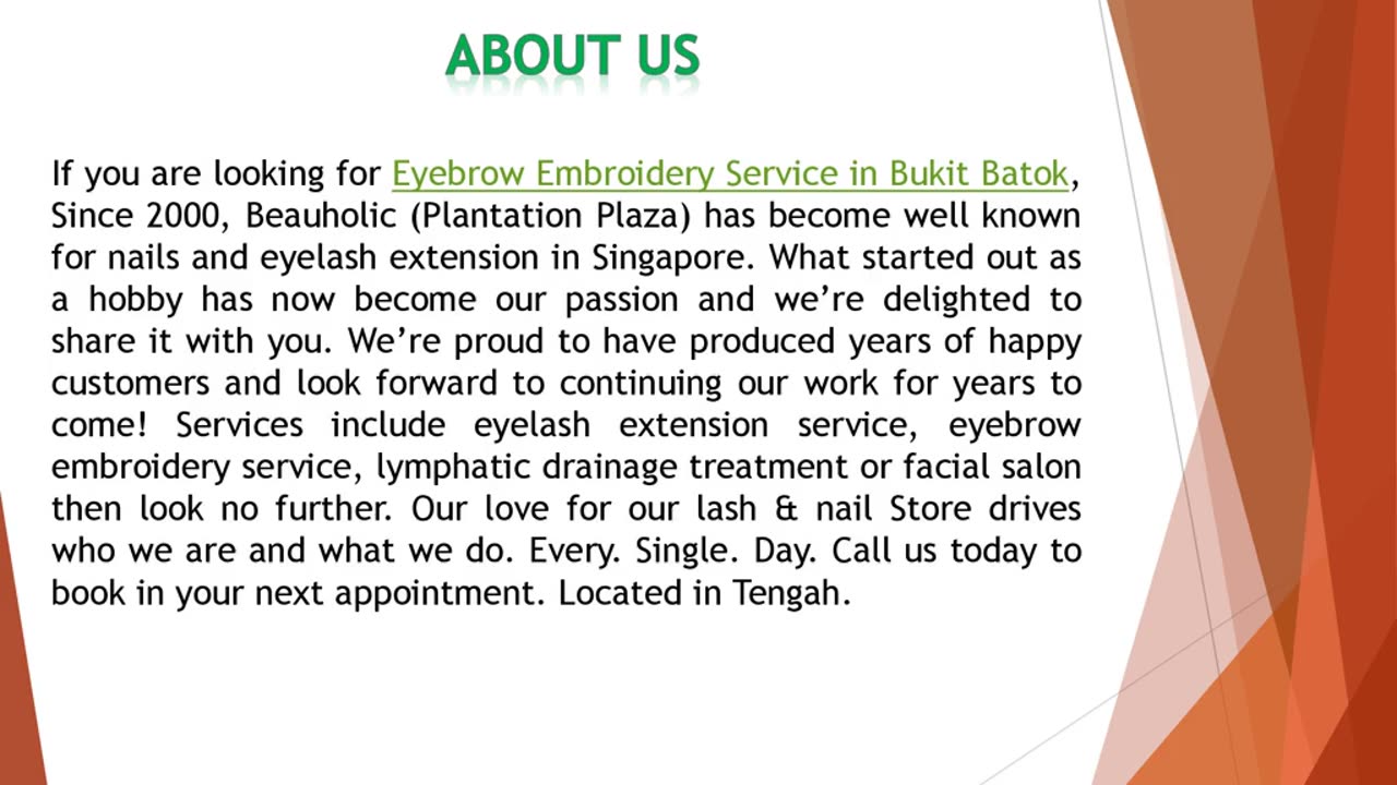 If you are looking for Eyebrow Embroidery Service in Bukit Batok