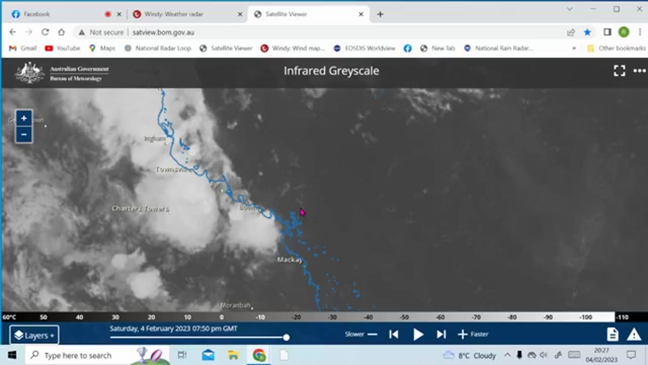 Heads UP Qld It's Gonna Be A Wild Day - Cyclone Forming