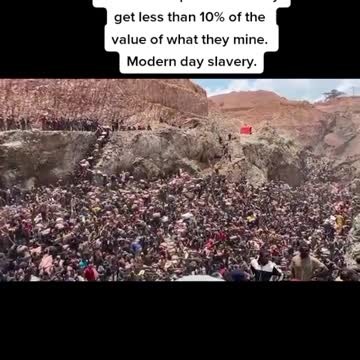 Modern Day Slavery Coltan Mine in the Congo
