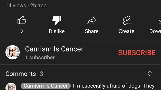 Aaron Loos deleted video directed to Carnism Is Cancer 2