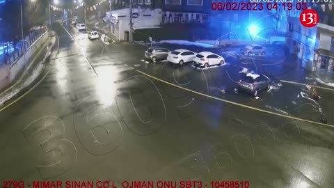 MOMENT: CCTV captures moment massive quake hits Turkey, building collapses