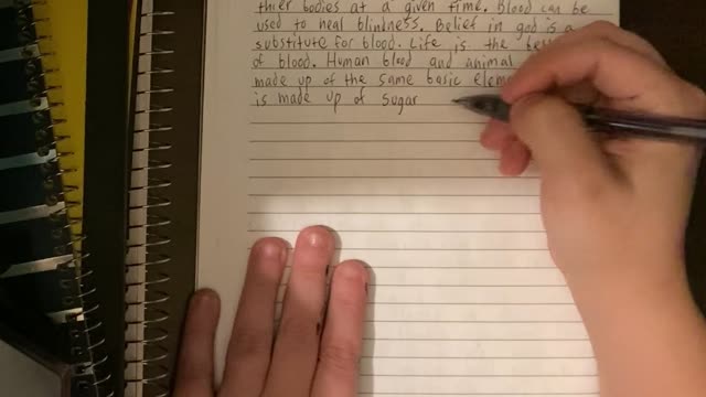 Page 10 of BOOK TWO - SUBJECTS OF LIFE being written