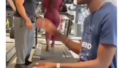 Young man video tapping another man's wife