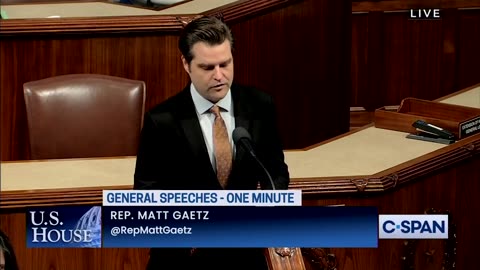 Matt Gaetz Brings A Flamethrower To Deliver The Real State Of The Union That Joe Biden Won't