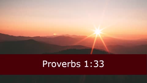 One Minute Proverbs 1 Devotional -- February 1, 2023