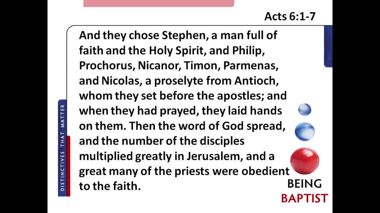 Being Baptist: Congregational Government - Less 10B